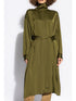 stand-up collar dress